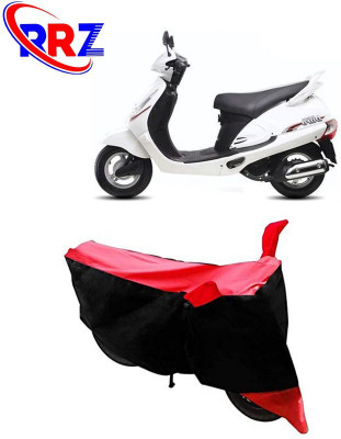 DeepShakshi AUTOMOTIVE Waterproof Two Wheeler Cover for Mahindra(Duro, Black, Red)