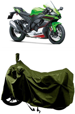 SUGASHRI Waterproof Two Wheeler Cover for Kawasaki(Ninja ZX-10R, Green)