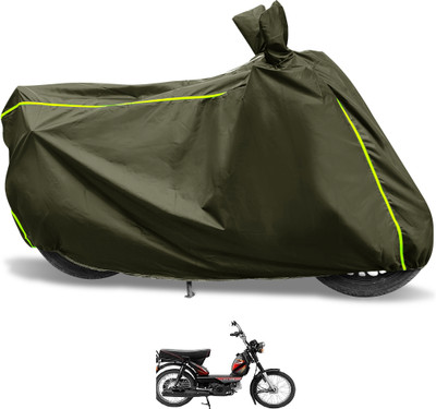 Euro Care Waterproof Two Wheeler Cover for TVS(XL 100, Green)
