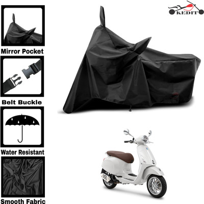 KEDIT Two Wheeler Cover for Piaggio(Vespa SXL, Black)
