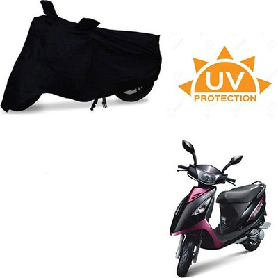 Mdstar Waterproof Two Wheeler Cover for TVS(Scooty Streak, Black)
