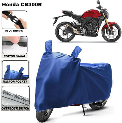 DeepShakshi AUTOMOTIVE Waterproof Two Wheeler Cover for Honda(CB300R, Blue)