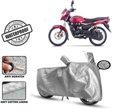 Autoinnovation Waterproof Two Wheeler Cover for Bajaj(Platina 110, Silver)