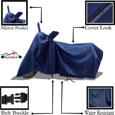 KEDIT Two Wheeler Cover for Avon(E Star BS6, Blue)