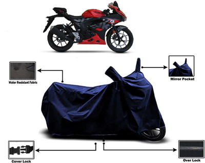 Amexride Two Wheeler Cover for Suzuki(GSX R150, Blue)