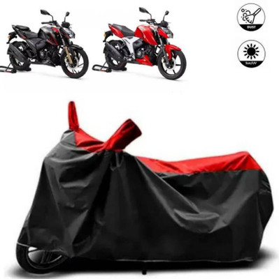 smwzxyu Waterproof Two Wheeler Cover for TVS(RC125 BS6, Black, Red)