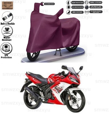 smwzxyu Waterproof Two Wheeler Cover for Yamaha(YZF R15 V3.0, Maroon)