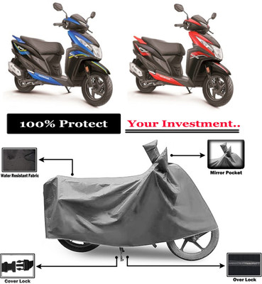 Amexride Two Wheeler Cover for Honda(Deo, Grey)