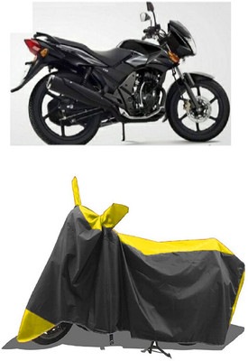 SUGASHRI Waterproof Two Wheeler Cover for TVS(Flame 125, Yellow, Black)