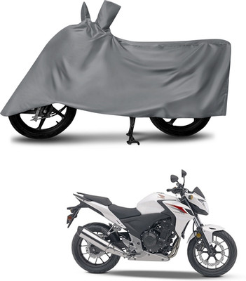 DeepShakshi AUTOMOTIVE Waterproof Two Wheeler Cover for Honda(CB500F, Grey)