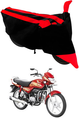 Mdstar Waterproof Two Wheeler Cover for Hero(HF Deluxe, Red, Black)