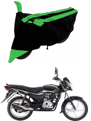 MMSSTAR Waterproof Two Wheeler Cover for Bajaj(Platina 100, Green, Black)