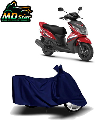 Mdstar Waterproof Two Wheeler Cover for Yamaha(Ray Z, Black)