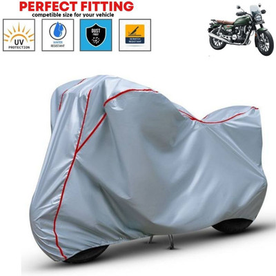 Auto Udaan Waterproof Two Wheeler Cover for Universal For Bike(CB350RS, Silver, Red)