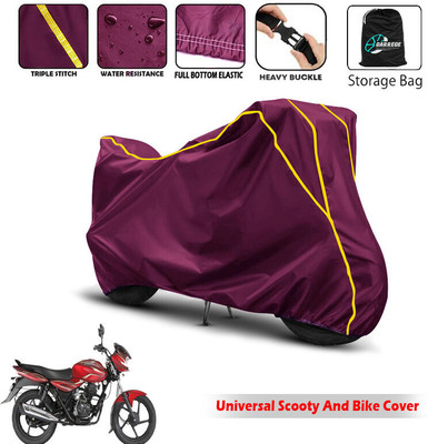 AUTOBIRSA Two Wheeler Cover for Bajaj(Discover 100 DTS-i, Maroon)