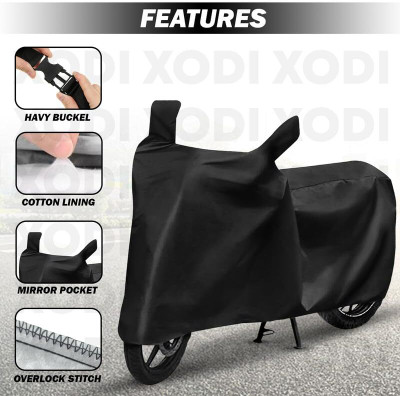HWSXQAE Two Wheeler Cover for Universal For Bike(Platina, Black)