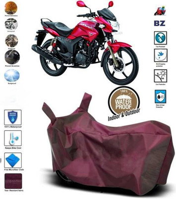 smwzxyu Waterproof Two Wheeler Cover for Hero(Hunk, Maroon)