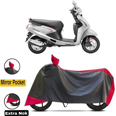 HWSXQAE Waterproof Two Wheeler Cover for Hero(Red, Black)