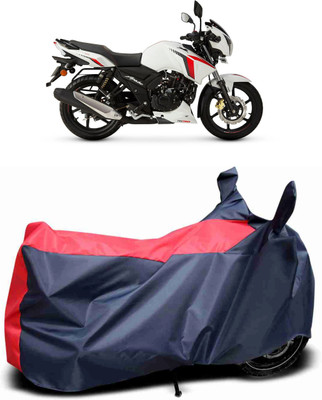 Mdstar Waterproof Two Wheeler Cover for TVS(Apache RTR 160, Red, Blue)