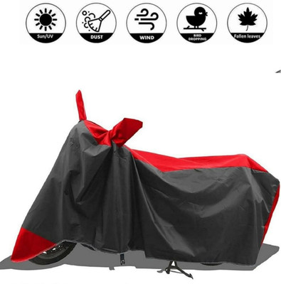 DeepShakshi AUTOMOTIVE Waterproof Two Wheeler Cover for Honda(Grazia BS6, Red, Black)