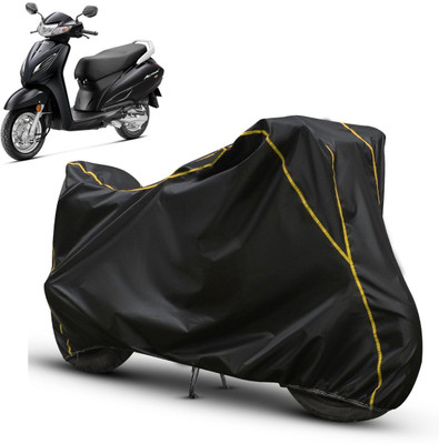 OliverX Waterproof Two Wheeler Cover for Honda(Activa, Black, Yellow)