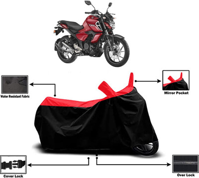 Amexride Two Wheeler Cover for Yamaha(FZ S FI New BS6, Red)