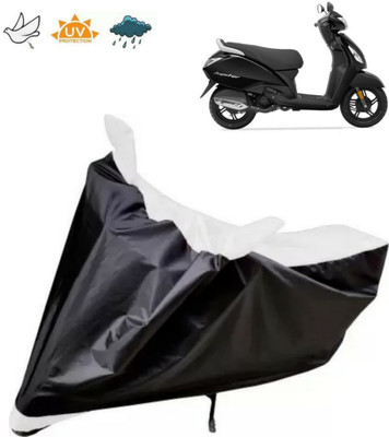ma collections Waterproof Two Wheeler Cover for TVS(Jupiter, Black, White)
