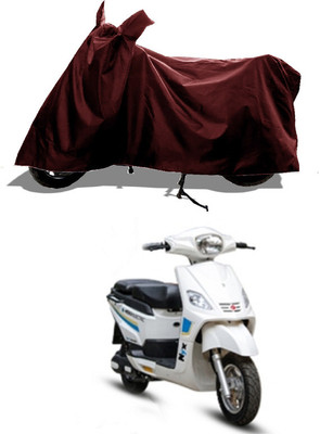 GROFATIK Two Wheeler Cover for Hero(Electric Wave Dx, Maroon)
