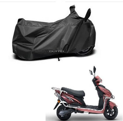 Tritika Waterproof Two Wheeler Cover for Tunwal(Electra, Black)