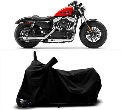 RABABLI Waterproof Two Wheeler Cover for Harley Davidson(Forty Eight, Black)