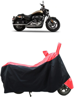 Coxtor Two Wheeler Cover for Harley Davidson(XL 1200, Red)