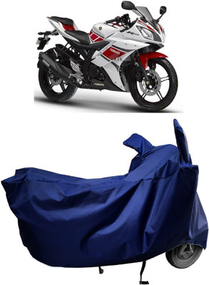 Amexride Two Wheeler Cover for Yamaha(YZF-R15 V2, Blue)