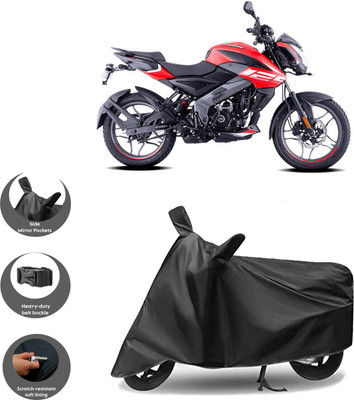 WMIZEXA Waterproof Two Wheeler Cover for Bajaj(Pulsar 125, Black)