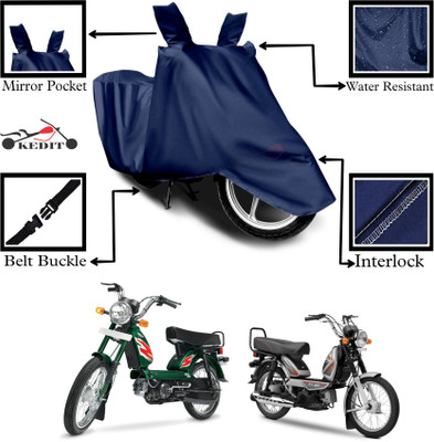 KEDIT Two Wheeler Cover for TVS(XL 100 Heavy Duty, Blue)