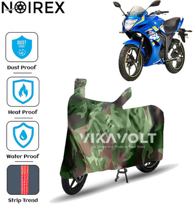 NOIREX Waterproof Two Wheeler Cover for Suzuki(Gixxer SF, Green)