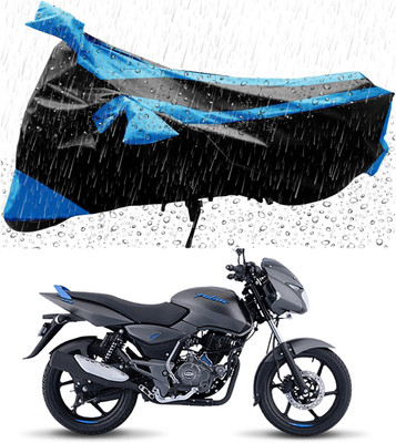 DeepShakshi AUTOMOTIVE Two Wheeler Cover for Bajaj(Pulsar 125, Blue, Black)