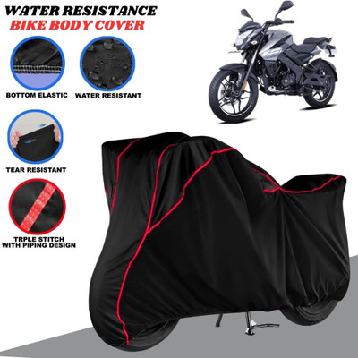 SRP PRODUCT Waterproof Two Wheeler Cover for Bajaj(Pulsar NS 160, Black, Red)