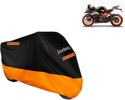 Juvdoxj Waterproof Two Wheeler Cover for KTM(RC 200, Orange)