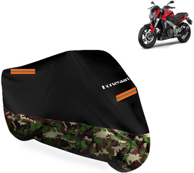 Horseyaart Waterproof Two Wheeler Cover for Bajaj(Pulsar 250 BS6, Multicolor)
