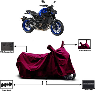 Amexride Two Wheeler Cover for Yamaha(MT-09, Maroon)
