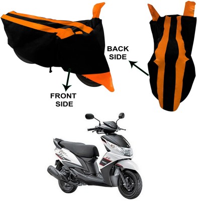 Ascension Two Wheeler Cover for Yamaha(Ray Z, Black, Orange)