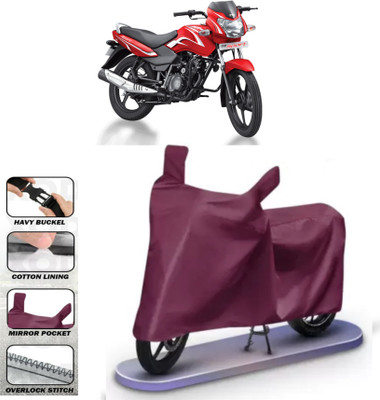 WMIZEXA Waterproof Two Wheeler Cover for TVS(Sport 63 60V, Maroon)
