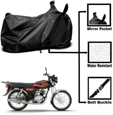 DeepShakshi AUTOMOTIVE Two Wheeler Cover for Yamaha(Crux, Black)