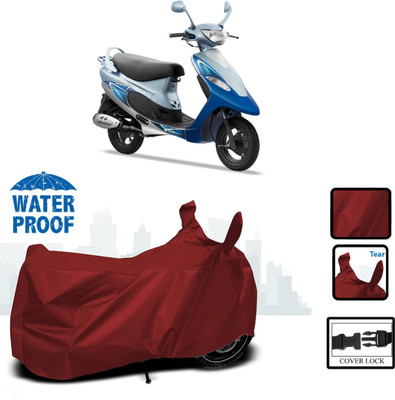 WMIZEXA Waterproof Two Wheeler Cover for TVS(Maroon)