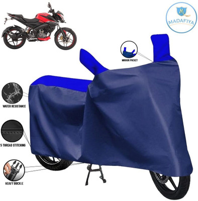 MADAFIYA Waterproof Two Wheeler Cover for Bajaj(Pulsar 180NS, Blue, Multicolor)