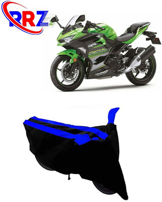 RRZ Waterproof Two Wheeler Cover for Kawasaki(Ninja 400, Black, Blue)