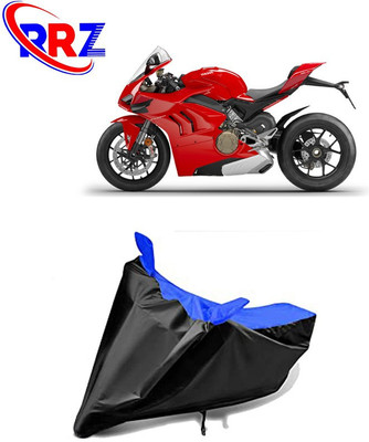 RRZ Waterproof Two Wheeler Cover for Ducati(Panigale, Black, Blue)