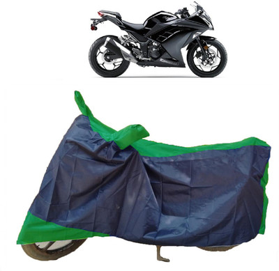 AutoFave Two Wheeler Cover for Kawasaki(Ninja 300, Multicolor)