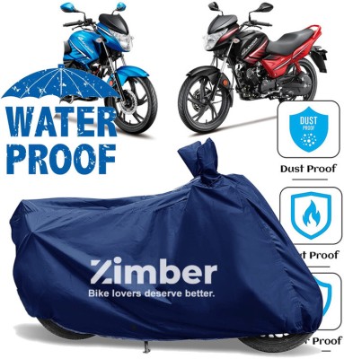 ZIMBER Waterproof Two Wheeler Cover for Hero(Glamour, Blue)