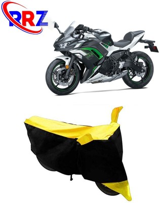 RRZ Waterproof Two Wheeler Cover for Kawasaki(Ninja 650, Black, Yellow)